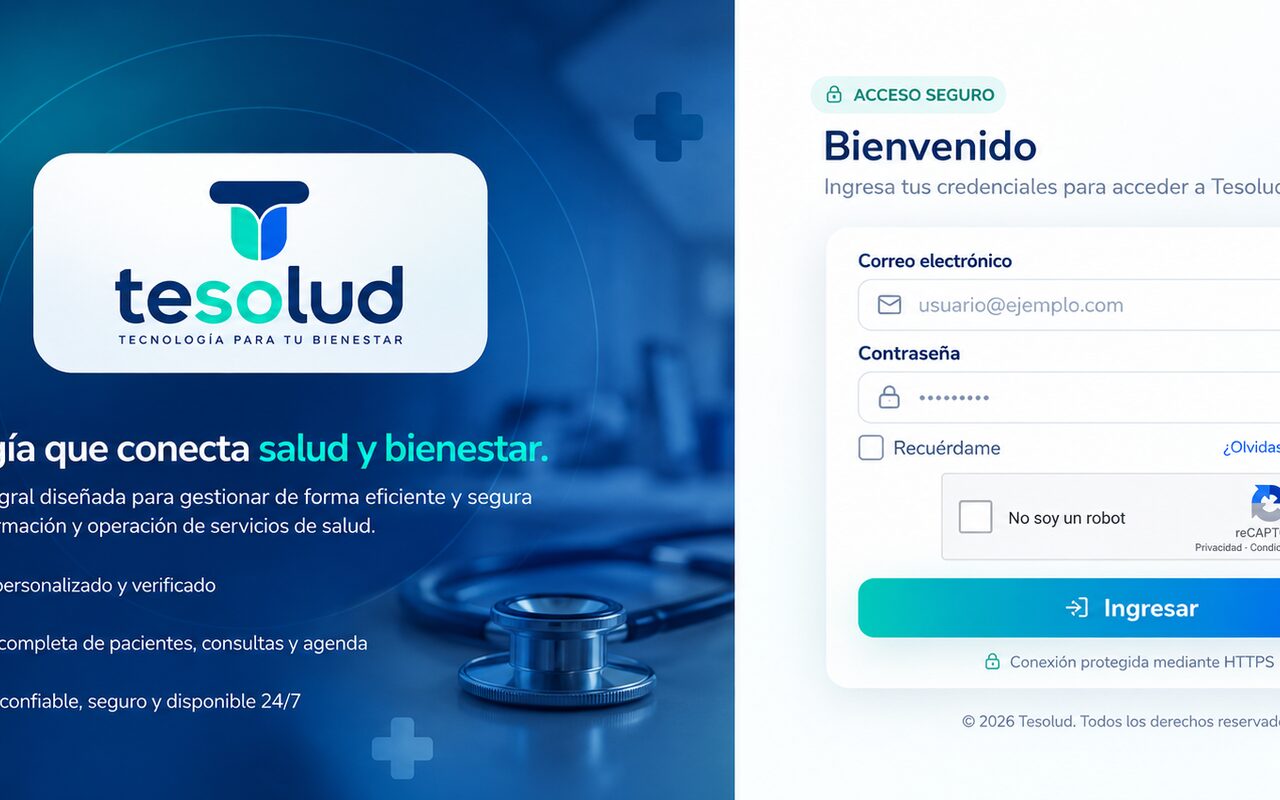 Pantalla de Tesolud