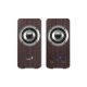 Parlantes Genius SP-HF400 10W RMS Madera Oscura