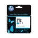Cartucho de Tinta HP 712 Cian 29 ml (3ED67A)