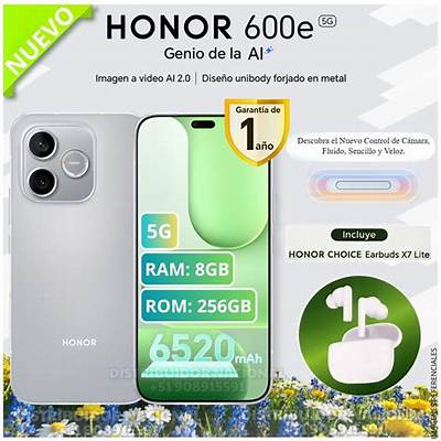 Celular Honor 600e 8 GB RAM / 256 GB Gris