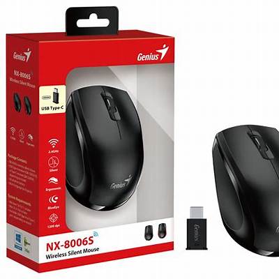 Mouse Inalámbrico Recargable Genius NX-8260S Negro