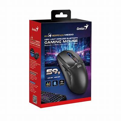 Mouse Gaming Inalámbrico Genius Scorpion M8300 Negro
