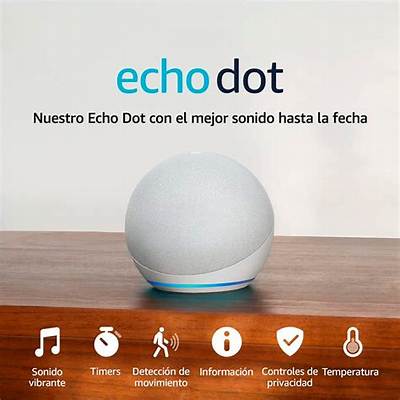 Parlante Inteligente Amazon Echo Dot Max con Alexa Glacier White