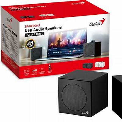 Parlantes Genius SP-HF300U USB-A/USB-C 4W Negro