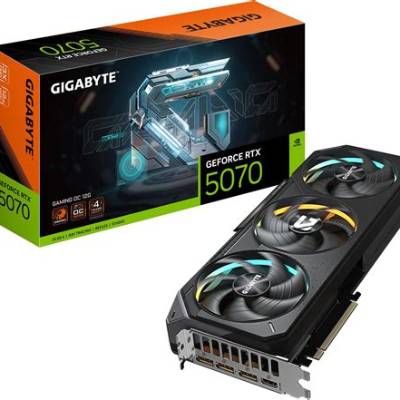 Tarjeta de Video Gigabyte GeForce RTX 5070 AERO OC 12 GB GDDR7