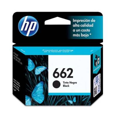 Cartucho de Tinta HP 662 Negro