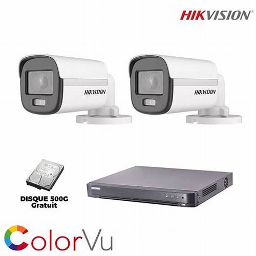 Kit Hikvision ColorVu 3.0 de 2 Cámaras Tubo con Color y Audio