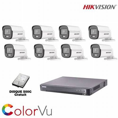 Kit Hikvision ColorVu 3.0 de 8 Cámaras Domo con Color y Audio