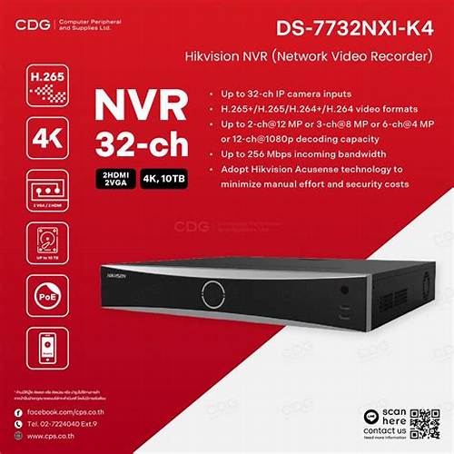 NVR Hikvision DS-7732NXI-K4 de 32 Canales con AcuSense (Sin PoE)