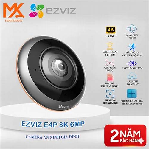 Cámara Wi-Fi EZVIZ E4P Giratoria