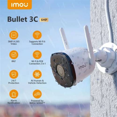 Cámara Wi-Fi IMOU Bullet 3MP Exterior