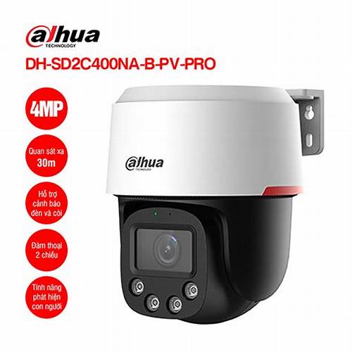 Cámara IP Dahua PT 4MP SD2C400NA-B-PV-PRO