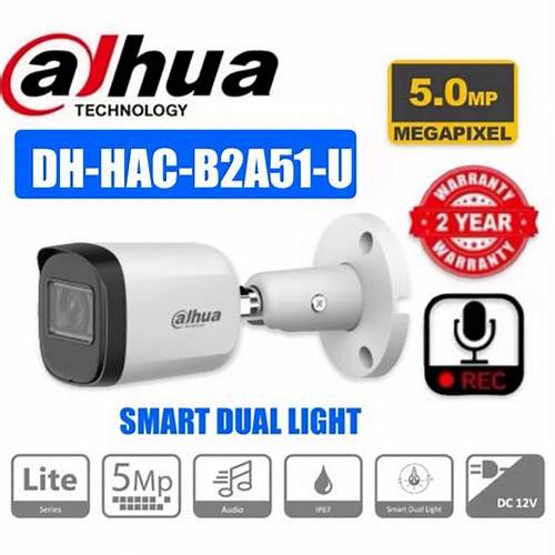 Cámara Analógica Dahua Tubo Metálica 5MP DH-HAC-B2A5IN
